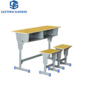 Height Adjustable School Furniture Student Double Seat School Desk and Chair